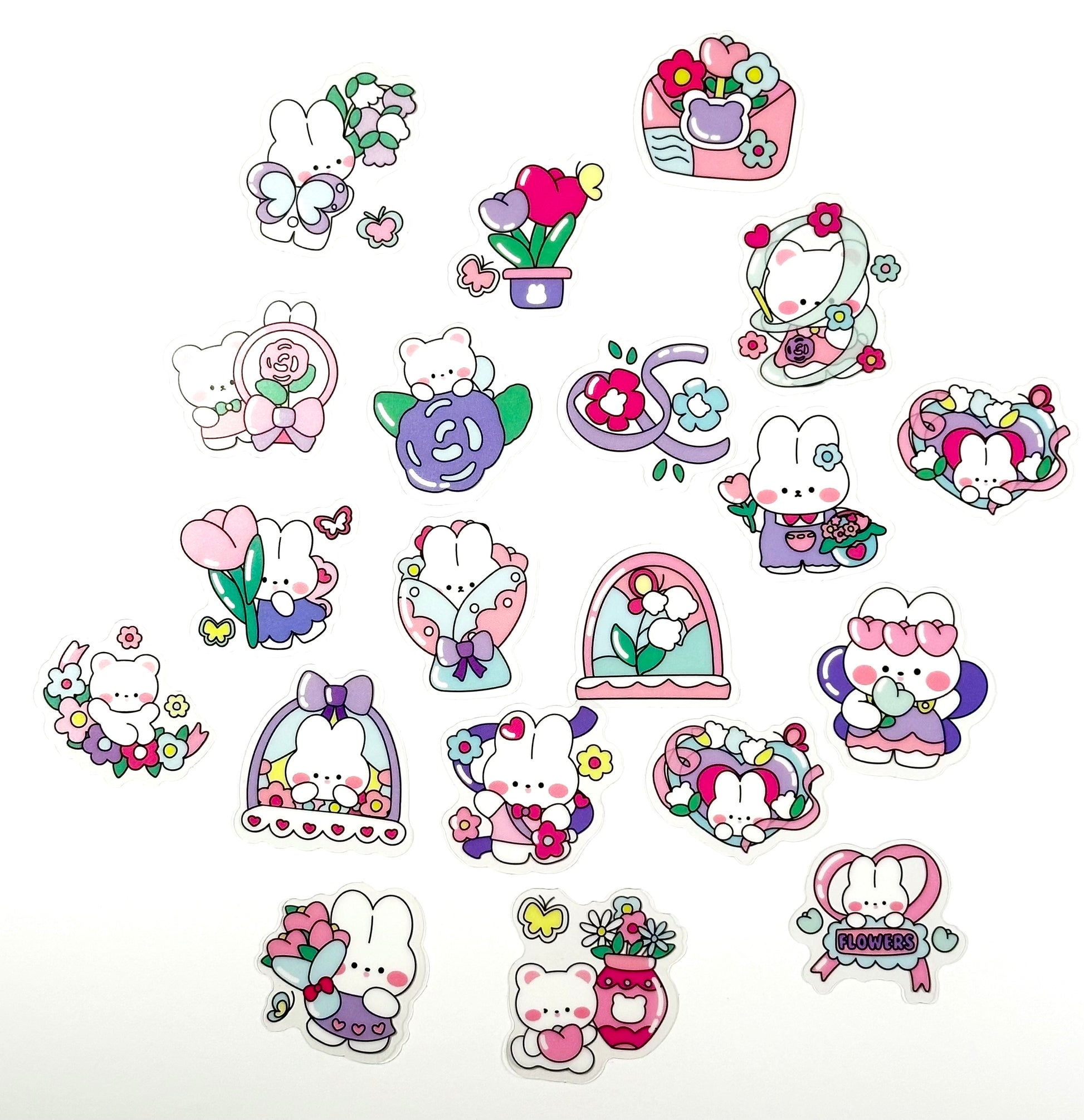 Dessert Usagi Stickers 10pcs - Rivvy Momo