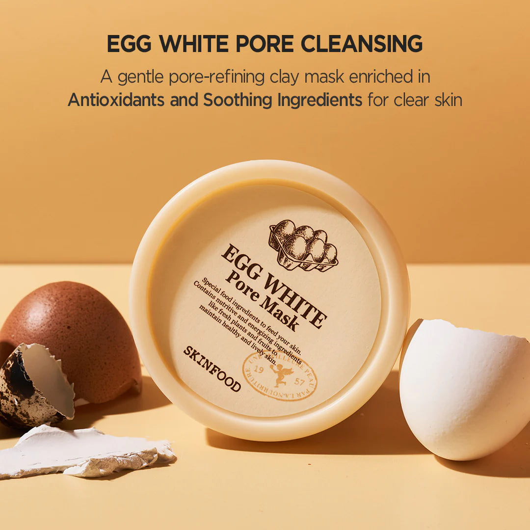 Egg White Pore Mask 125g - Rivvy Momo