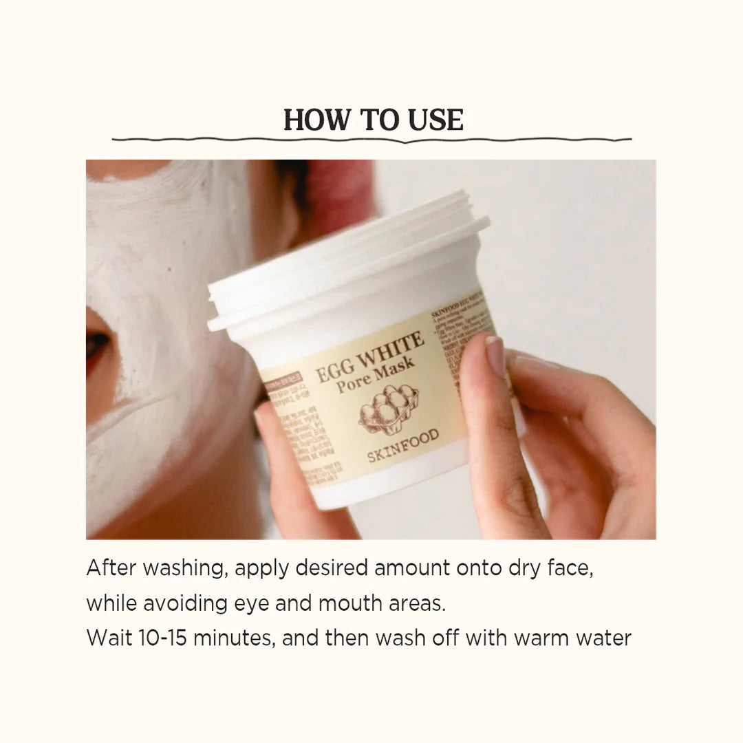 Egg White Pore Mask 125g - Rivvy Momo