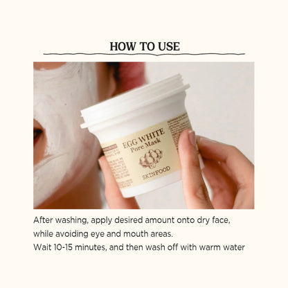 Egg White Pore Mask 125g - Rivvy Momo