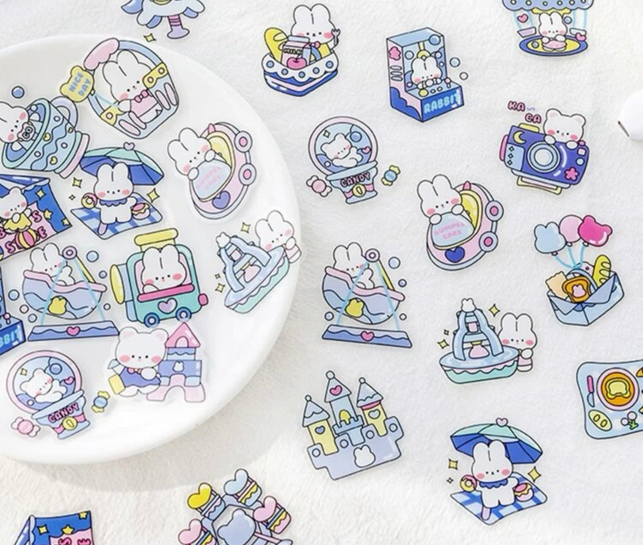 Dessert Usagi Stickers 10pcs - Rivvy Momo