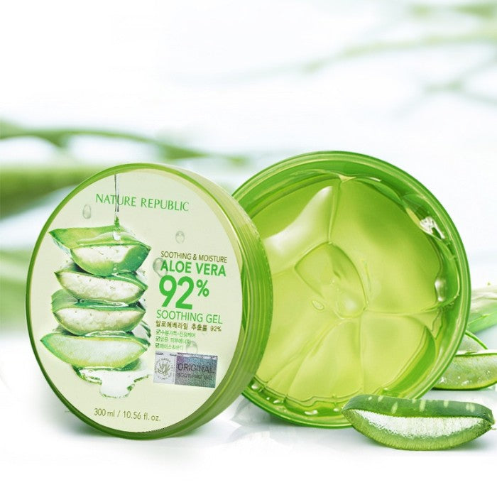 Soothing & Moisture Aloe Vera 92% Soothing Gel 300ml - Rivvy Momo