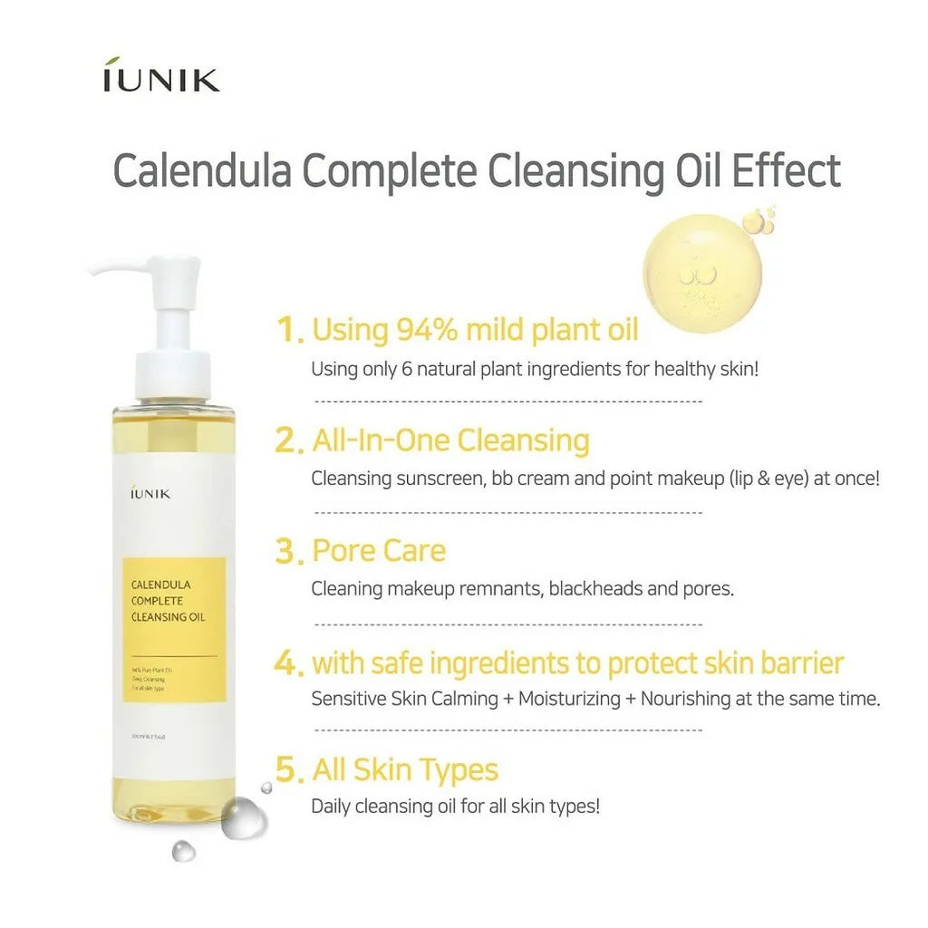 Calendula Complete Deep Vegan Cleansing Oil 200ml - Rivvy Momo