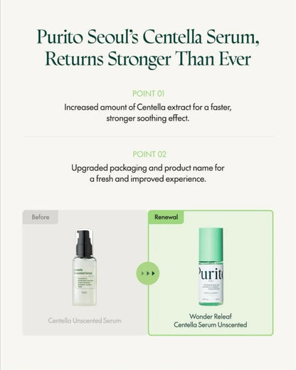 Wonder Releaf Centella Serum Unscented 60mL