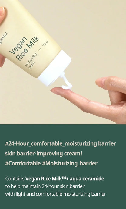 Vegan Rice Milk Moisturizing Cream 70ml - Rivvy Momo