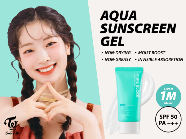 Pure Block Aqua Sun Gel SPF50+ PA+++ 50ml - Rivvy Momo