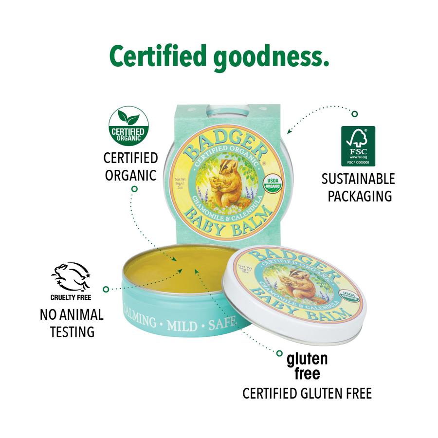 Organic Baby Balm (Chamomile & Calendula multi-balm) 21g - Rivvy Momo