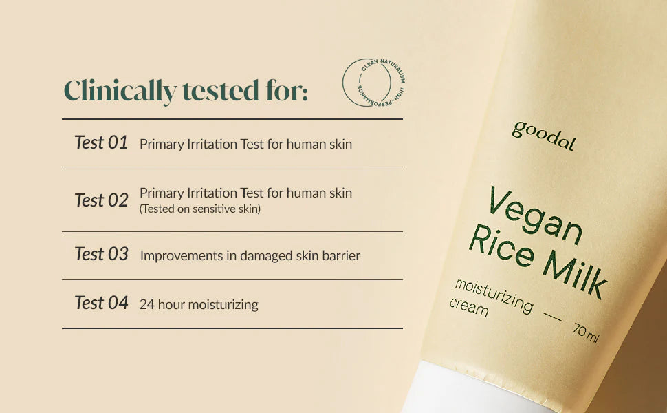 Vegan Rice Milk Moisturizing Cream 70ml - Rivvy Momo