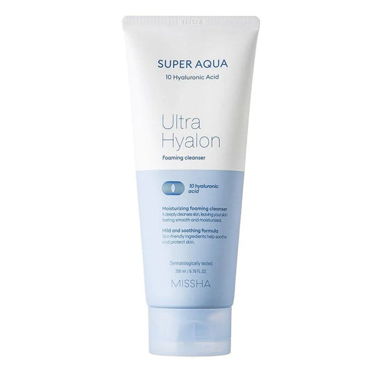 Super Aqua Ultra Hyalon Foaming Cleanser 200ml - Rivvy Momo