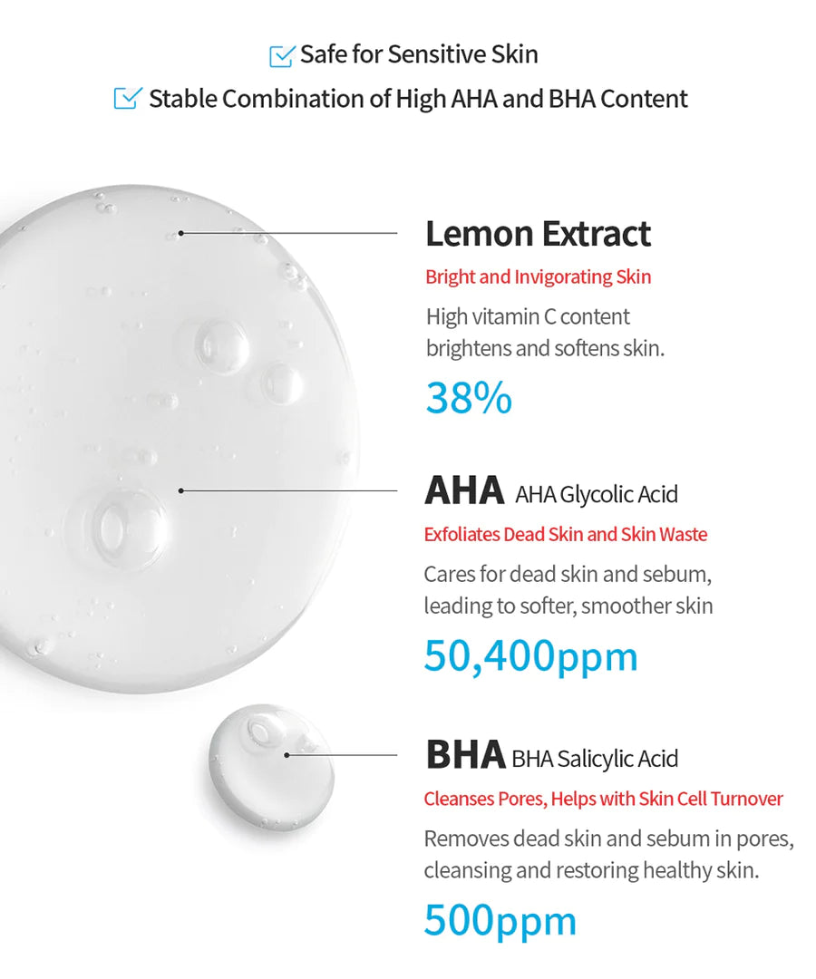 AHA BHA Lemon Toner 150ml - Rivvy Momo