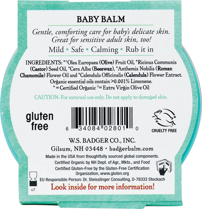 Organic Baby Balm (Chamomile & Calendula multi-balm) 21g - Rivvy Momo